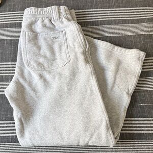 TNA Sweatfleece Cozy Fleece Light Gray Lounge Pants